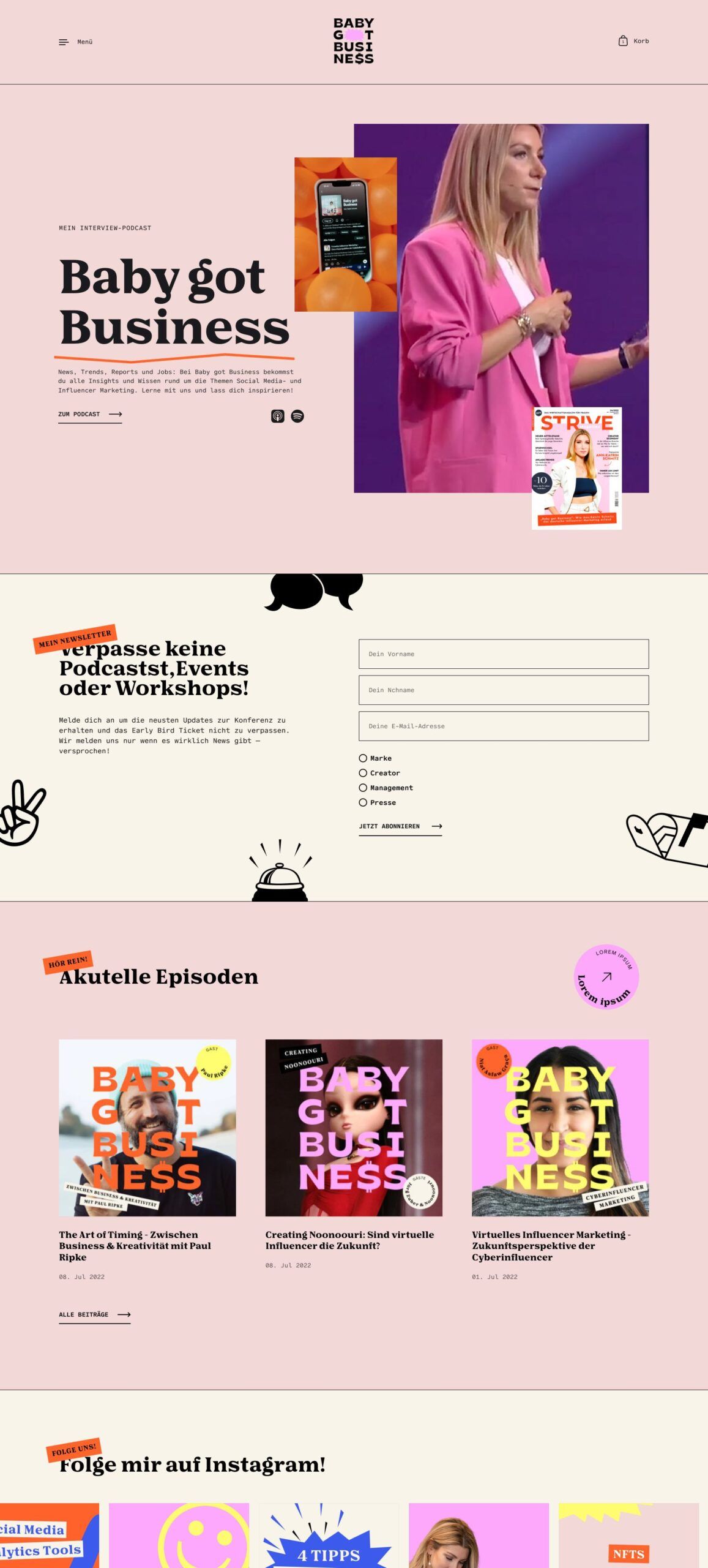 Baby Got Business - Website